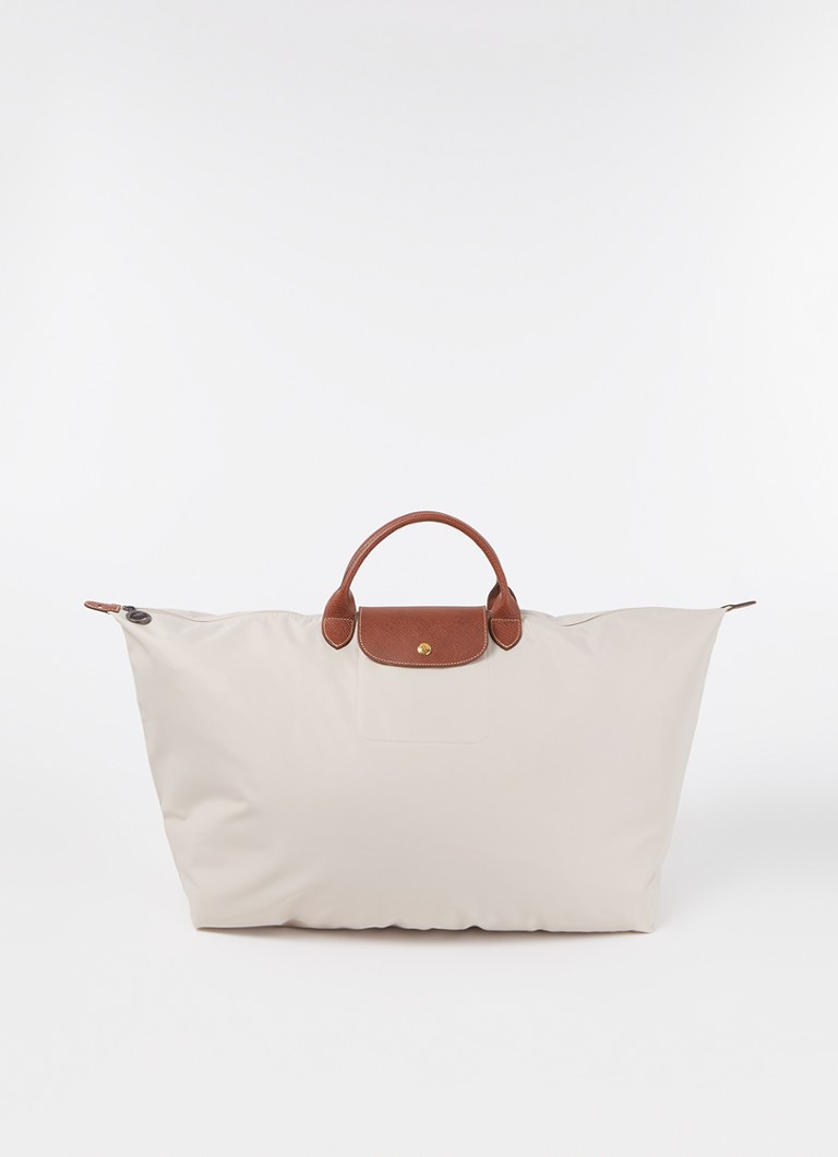 Longchamp Le Pliage Original reistas XL met leren details Creme - Deal