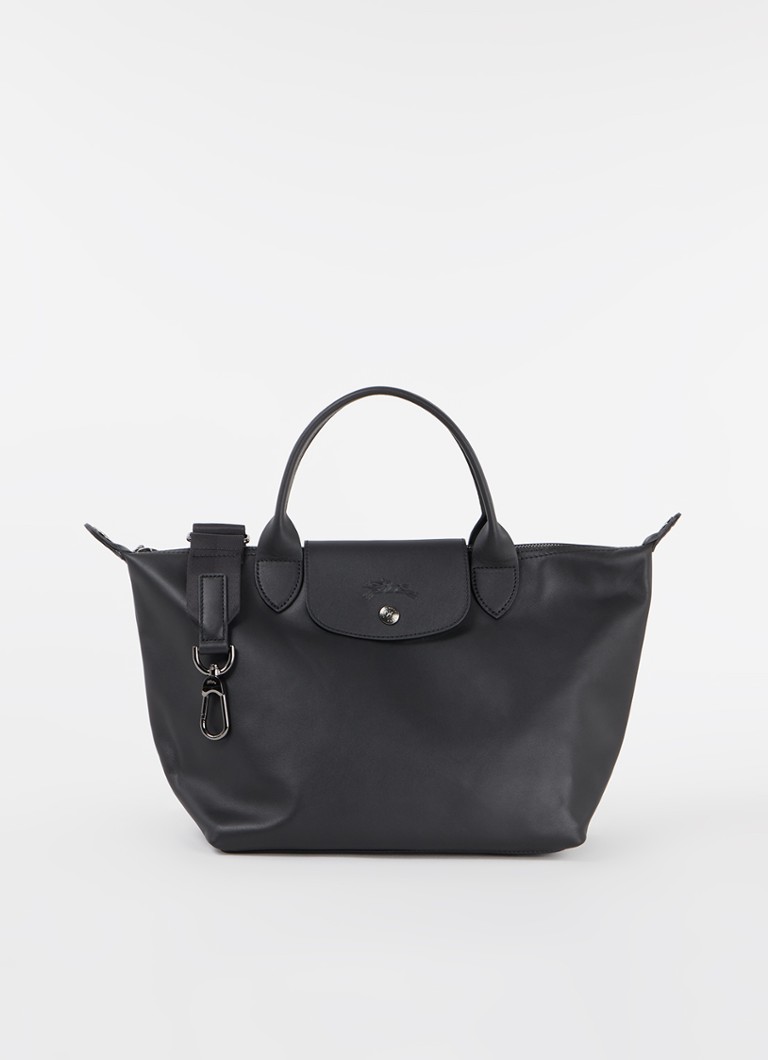 Longchamp Dames Le Pliage Xtra handtas S van leer in de kleur Zwart