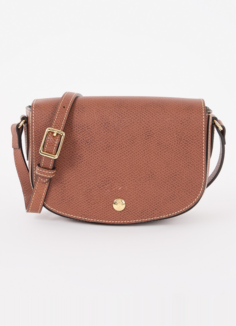 Longchamp Dames Épure crossbody tas S van leer in de kleur Roodbruin
