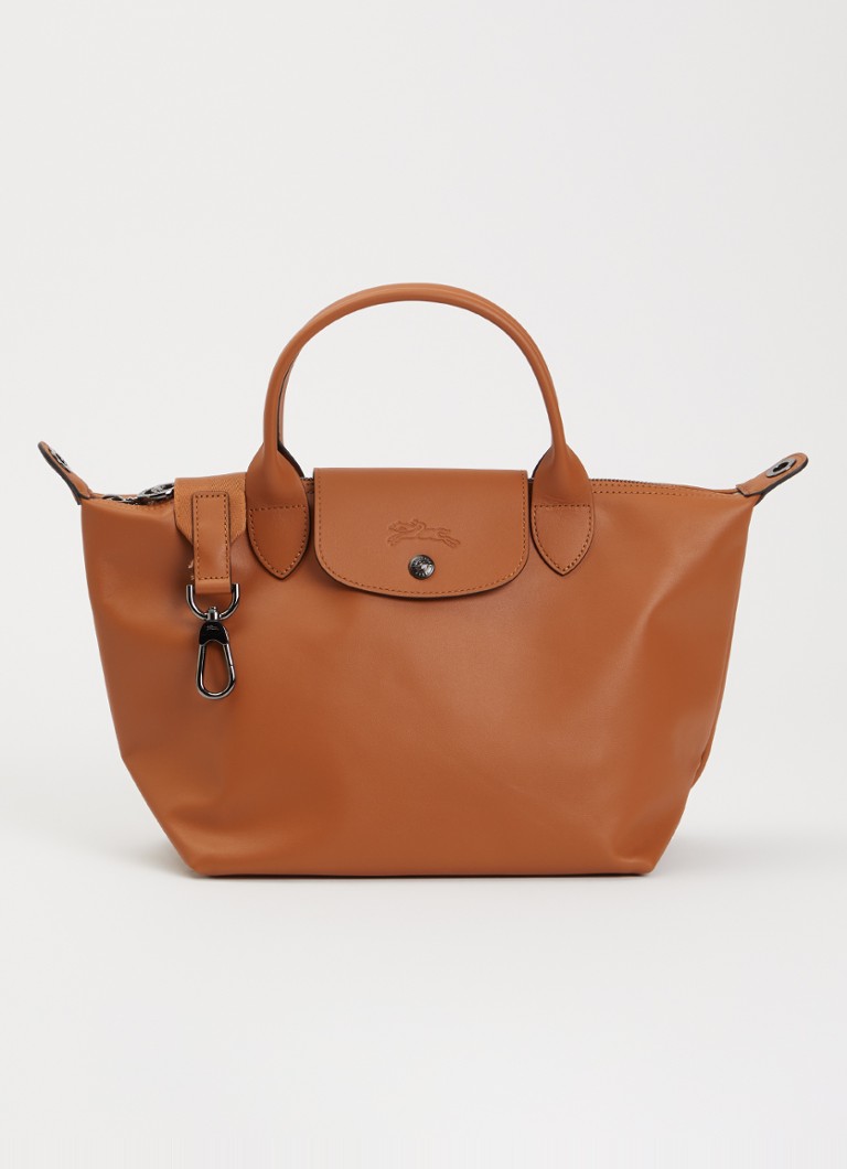 Longchamp Dames Le Pliage Xtra handtas S van leer in de kleur Oranjebruin