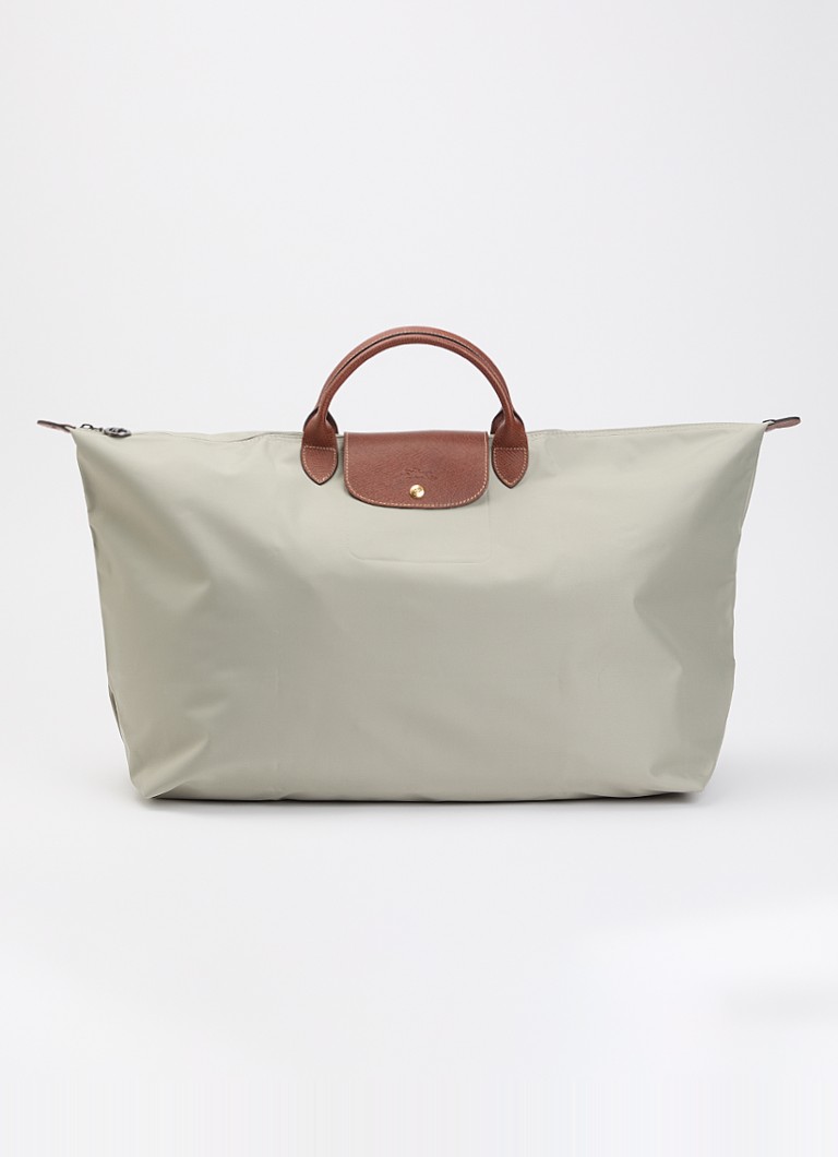 Longchamp Le Pliage Original reistas XL met leren details Grijs - Deal