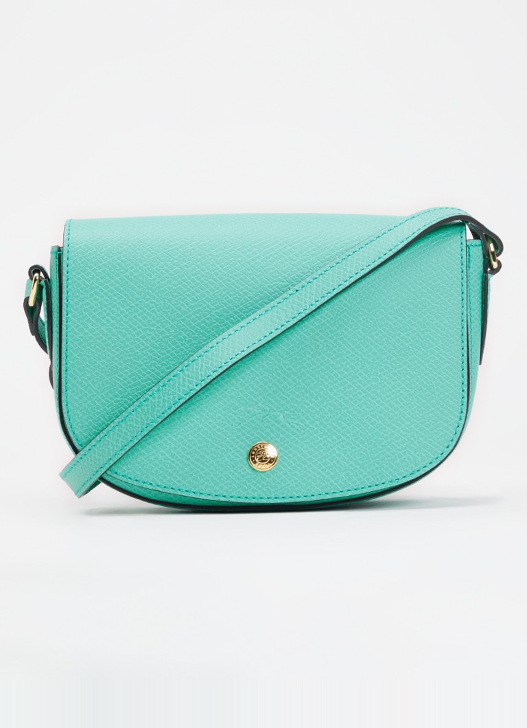 Longchamp Dames Épure crossbodytas S van leer met verstelbare schouderriem in de kleur Mint