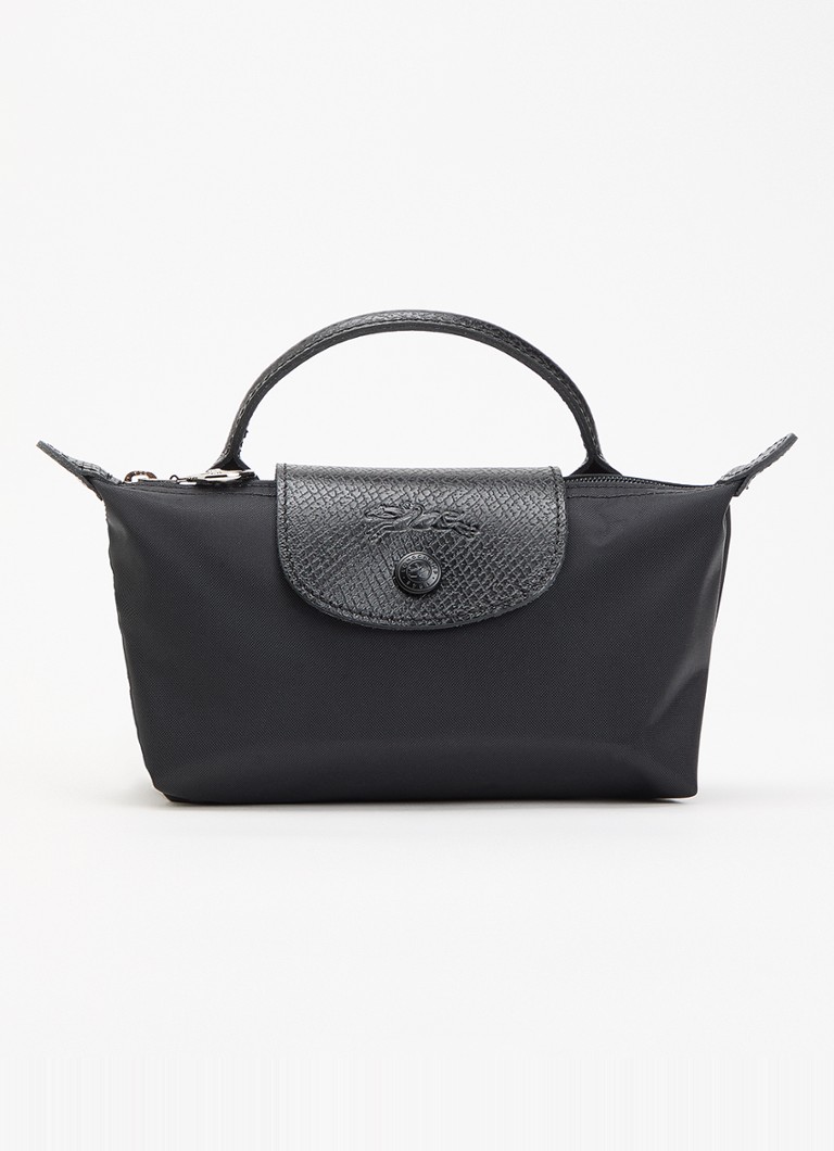 Longchamp Dames Le Pliage One handtas met leren details in de kleur Zwart