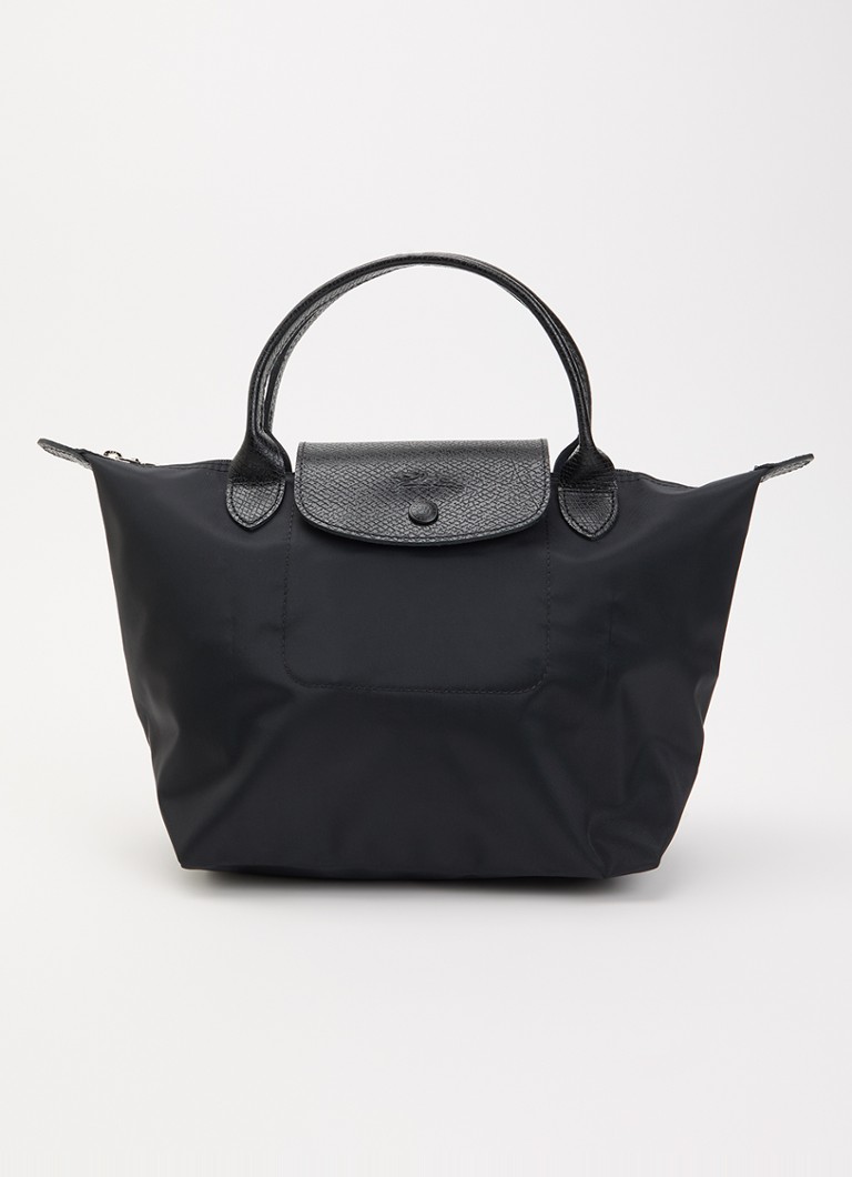 Longchamp Dames Le Pliage One handtas S met leren details in de kleur Zwart