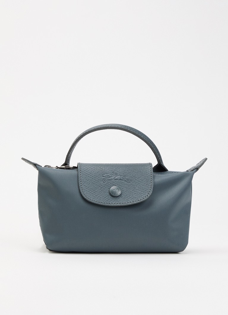 Longchamp Dames Le Pliage One handtas met leren details in de kleur Antraciet