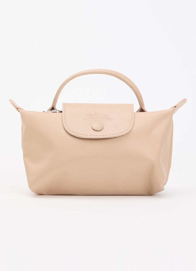 Longchamp Dames Le Pliage One handtas met leren details in de kleur Beige