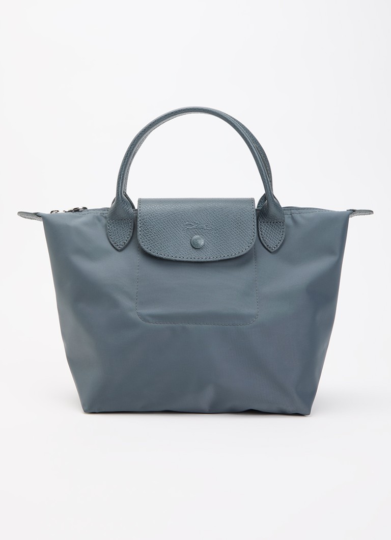 Longchamp Dames Le Pliage One handtas S met leren details in de kleur Antraciet