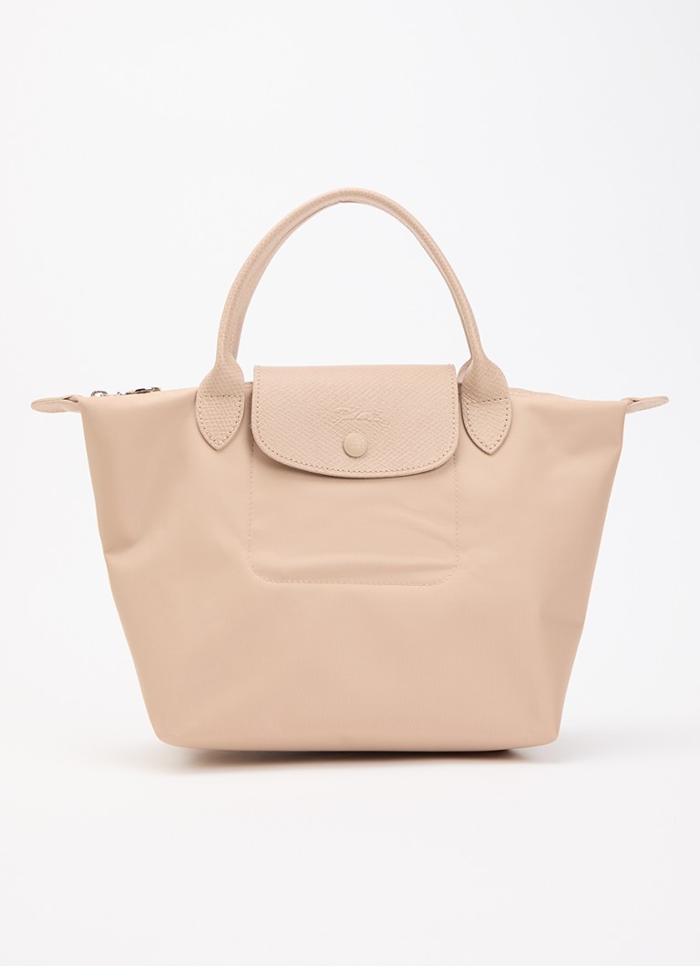 Longchamp Dames Le Pliage One handtas S met leren details in de kleur Beige