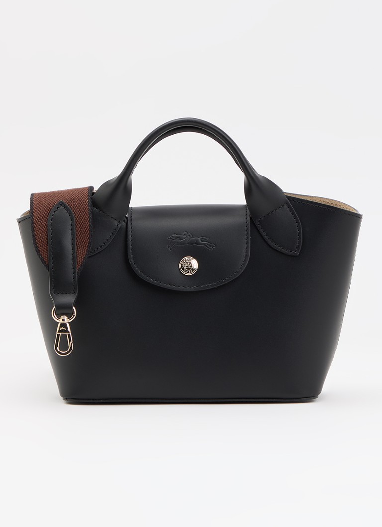 Longchamp Dames Épure crossbodytas XS van kalfsleer met afneembare schouderriem in de kleur Zwart