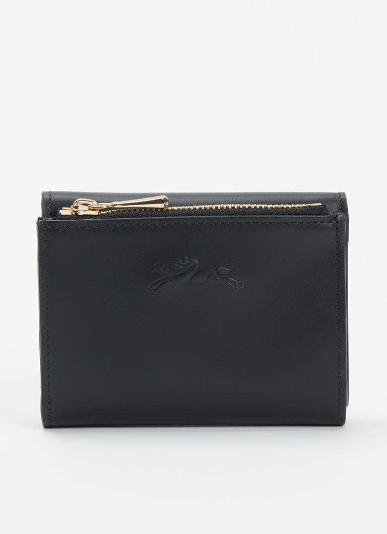 Longchamp Dames Épure portemonnee van leer in de kleur Zwart