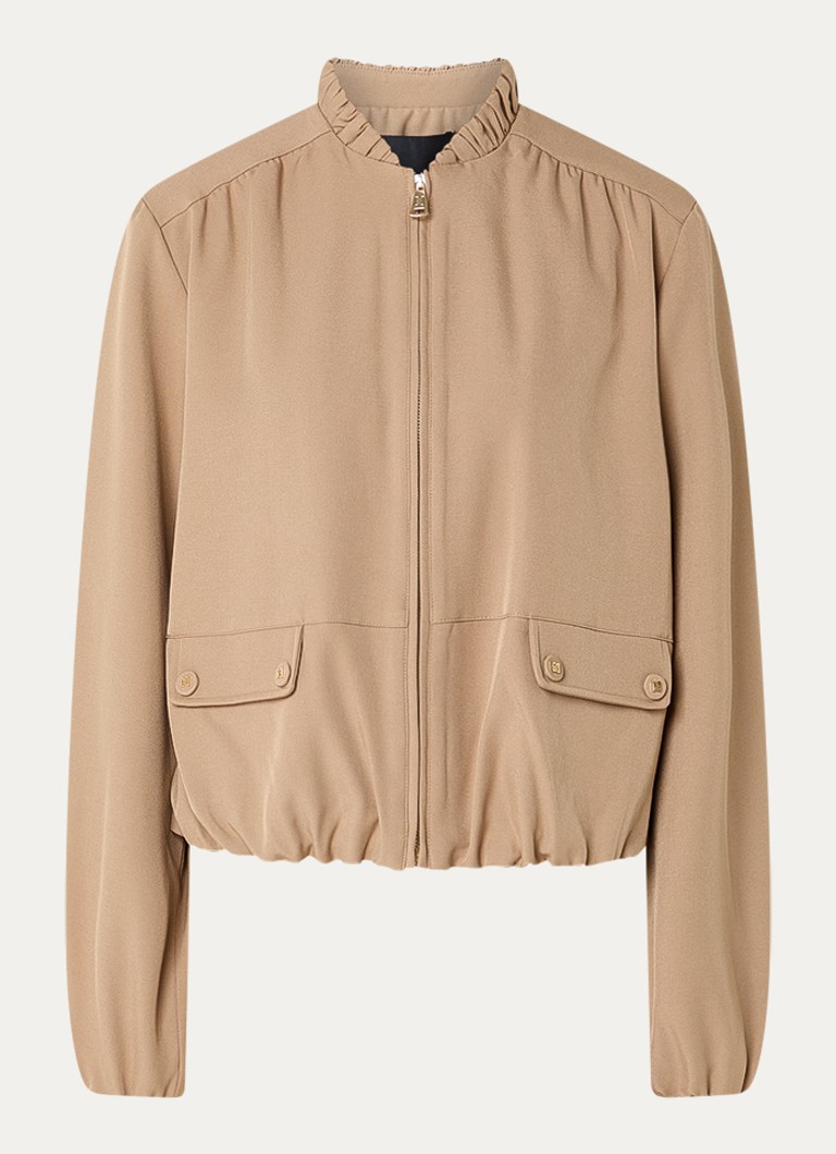 NIKKIE Dames Reims jack met opgestikte zakken in de kleur Camel