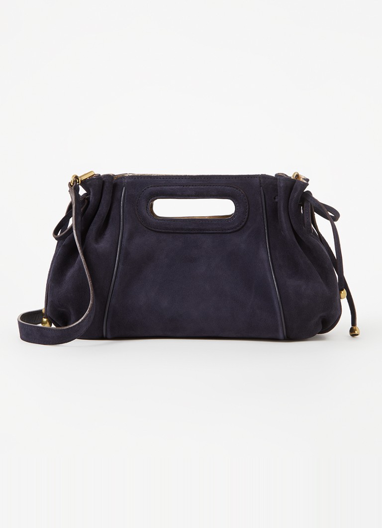 Gerard Darel Dames Mini Dany handtas van suède in de kleur Donkerblauw