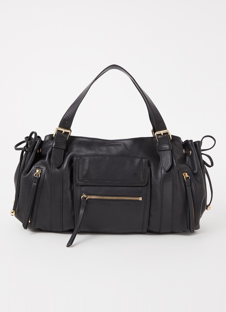 Gerard Darel Dames St Germain handtas van leer in de kleur Zwart