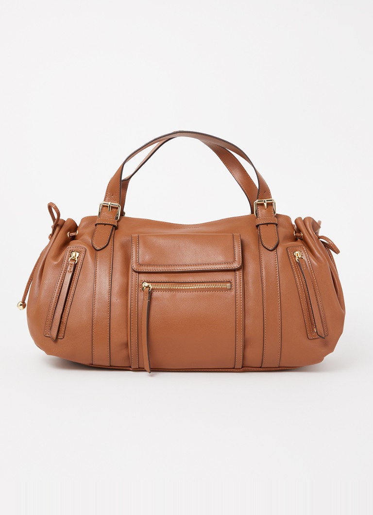 Gerard Darel Dames St Germain handtas van leer in de kleur Cognac