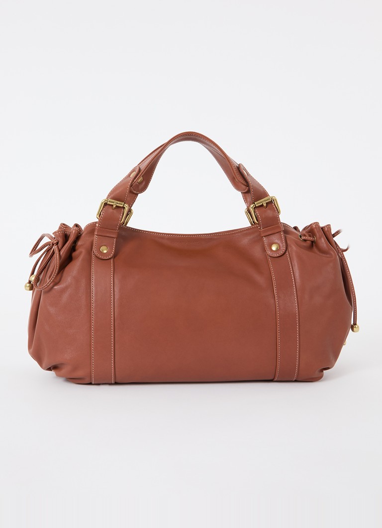 Gerard Darel Dames 24H handtas van leer in de kleur Cognac