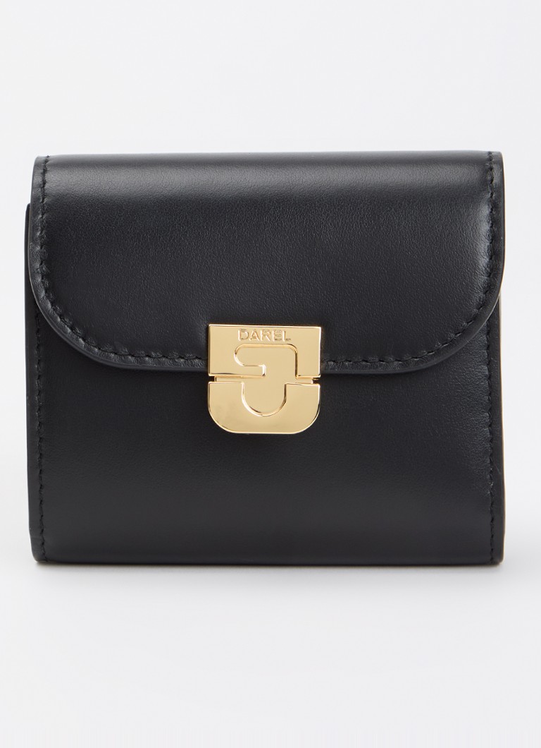 Gerard Darel Dames Portemonnee van leer in de kleur Zwart