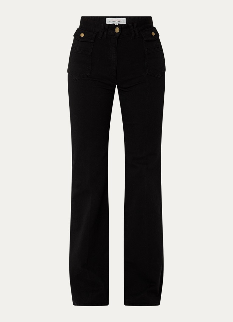 Gerard Darel Dames Anna high waist loose fit jeans met stretch in de kleur Zwart