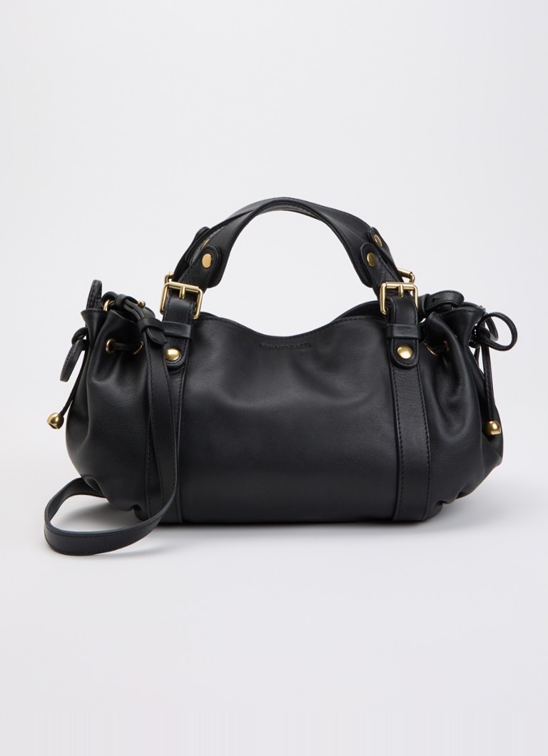Gerard Darel Dames 12H handtas van leer in de kleur Zwart