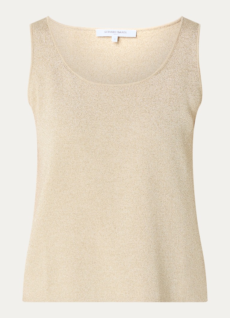 Gerard Darel Dames Luana top met lurex in de kleur Beige