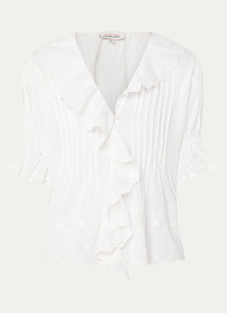 Gerard Darel Dames Ceylia tuniek met broderie in de kleur Wit
