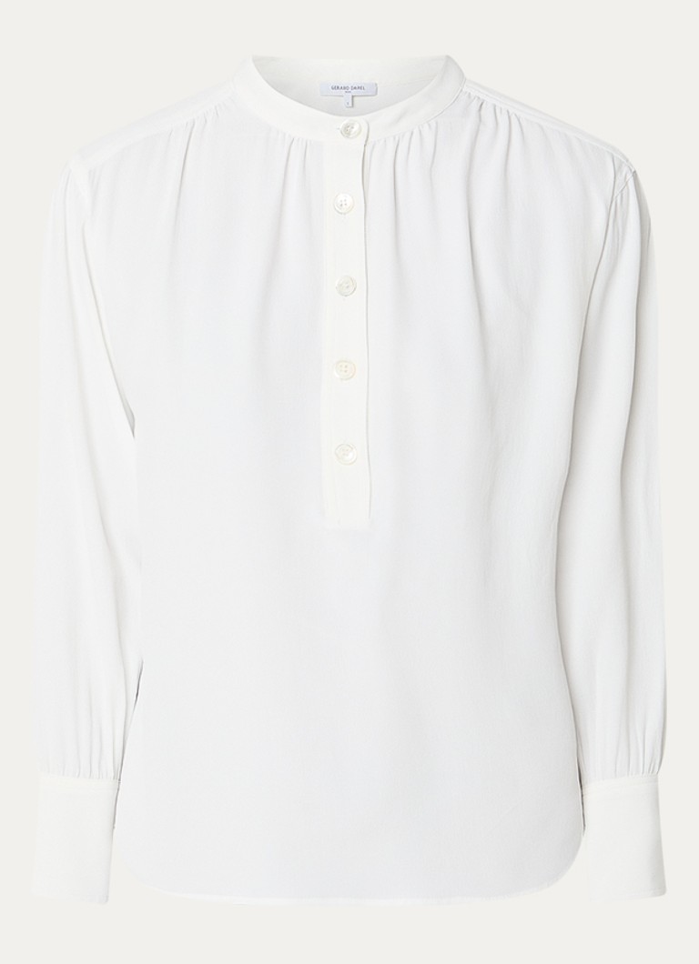 Gerard Darel Dames Cezanne tuniek in zijdeblend in de kleur Wit