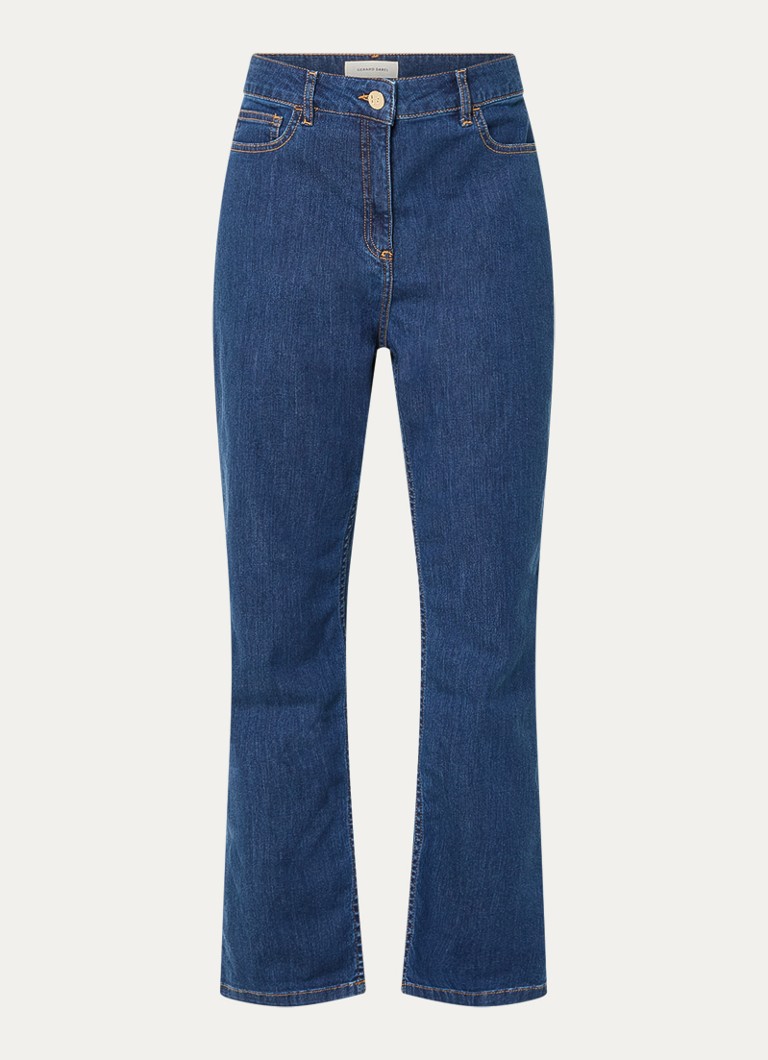 Gerard Darel Dames Amandyne high waist straight leg jeans met medium wassing in de kleur Indigo