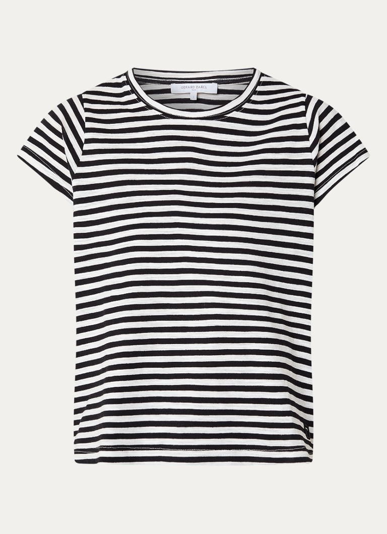 Gerard Darel Dames Mayane T-shirt met streepprint in de kleur Wit