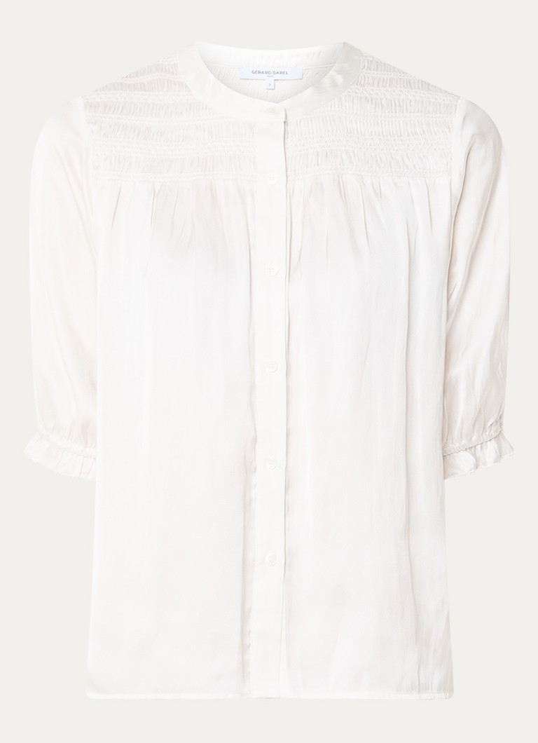Gerard Darel Dames Catrine blouse van satijn in de kleur Creme
