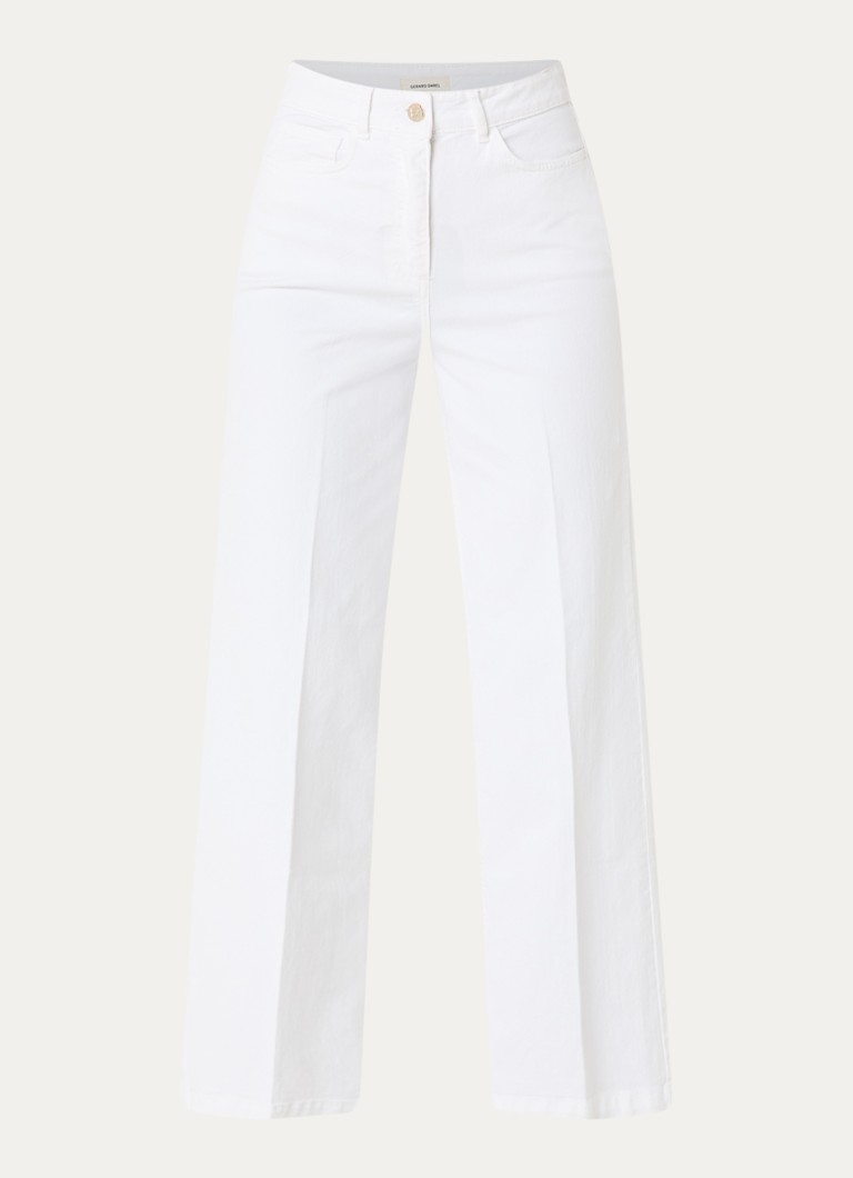 Gerard Darel Dames Aelina high waist loose fit jeans met gekleurde wassing in de kleur Wit