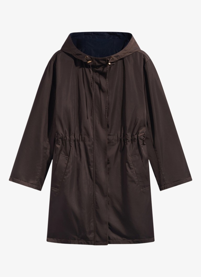 Gerard Darel Dames Velia reversible parker in de kleur Bruin