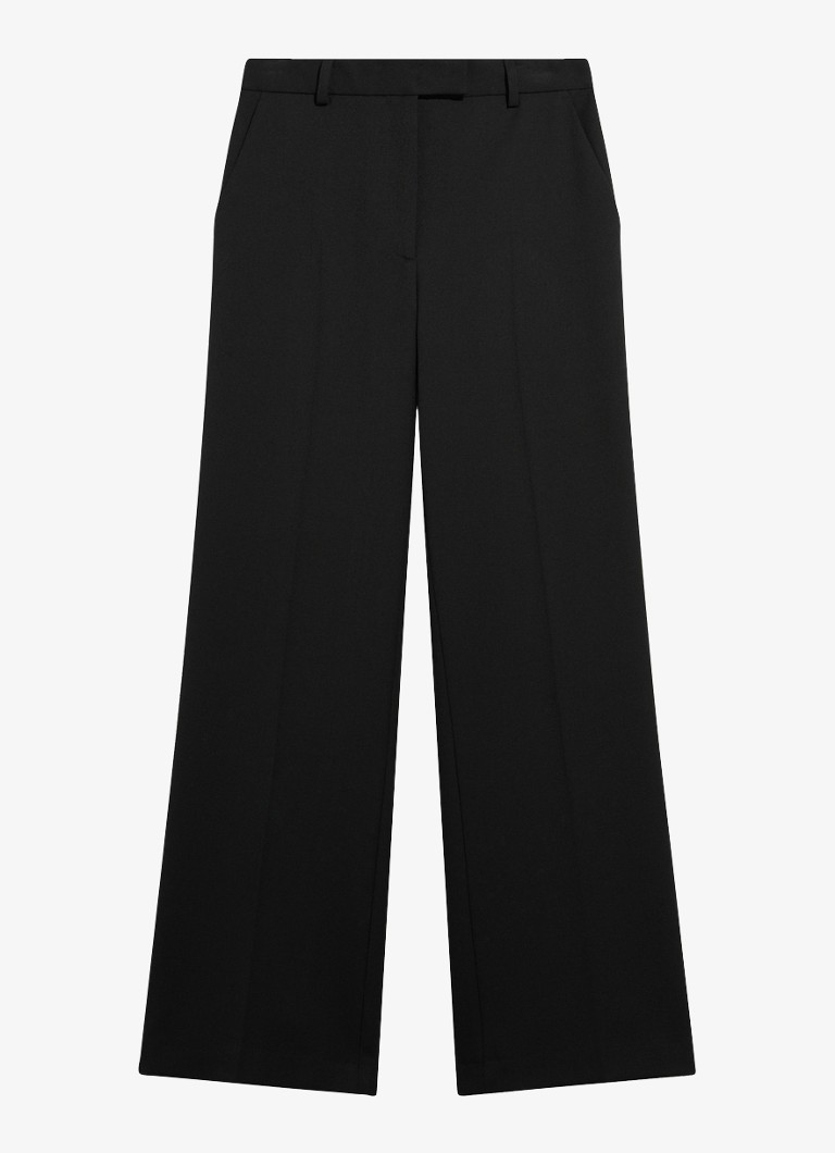 Gerard Darel Dames Meg high waist straight leg pantalon in de kleur Zwart