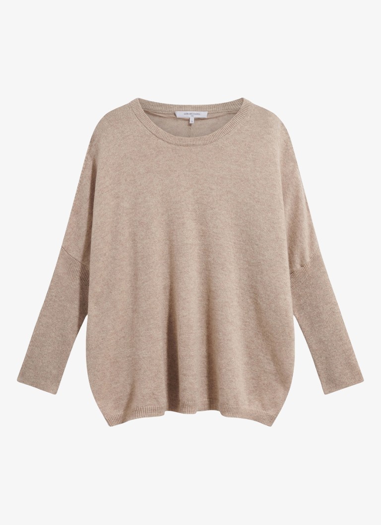 Gerard Darel Dames Reta fijngebreide trui van kasjmier in de kleur Beige