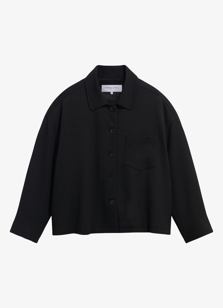 Gerard Darel Dames Junia overshirt in de kleur Zwart