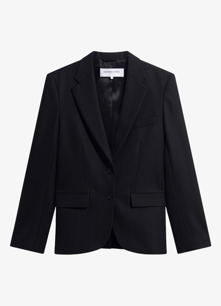 Gerard Darel Dames Justi blazer in wolblend in de kleur Zwart