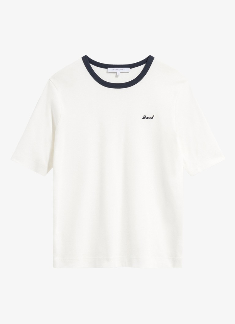Gerard Darel Dames Bess T-shirt met borduring in de kleur Wit