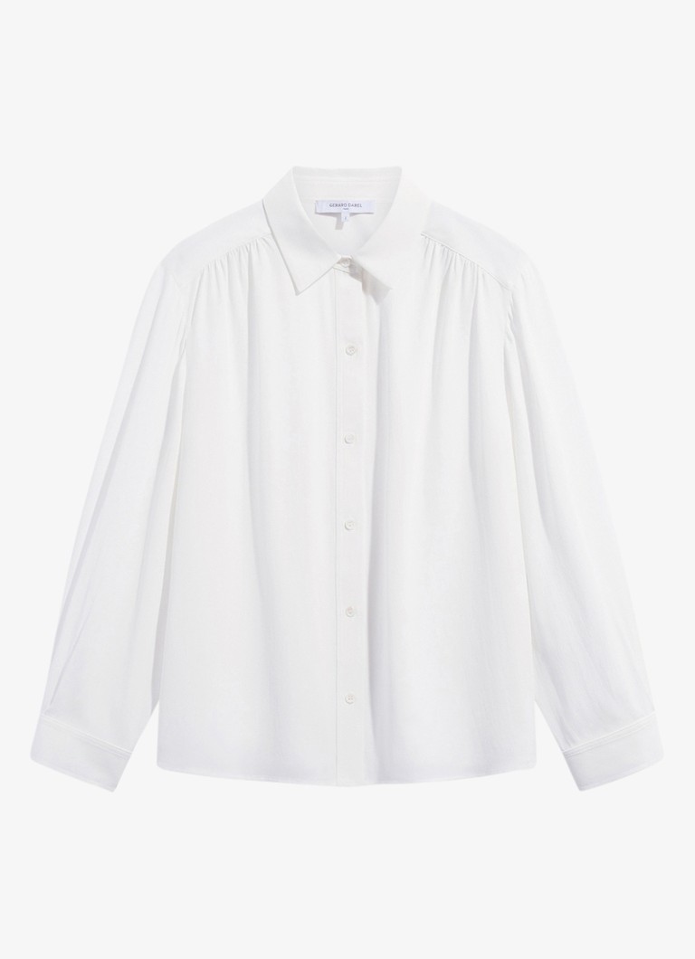 Gerard Darel Dames Lyla blouse met streepprint in de kleur Lichtblauw