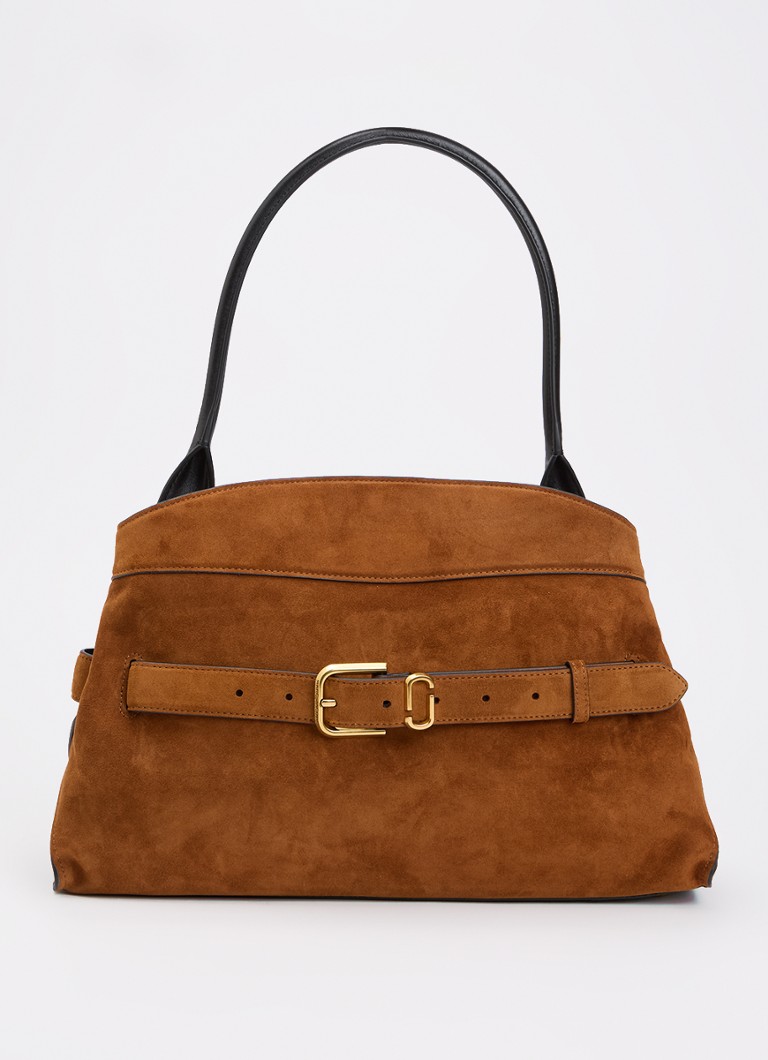 Marc Jacobs Dames The Dakota Satchel schoudertas van suède in de kleur Koper, maat: ONE SIZE
