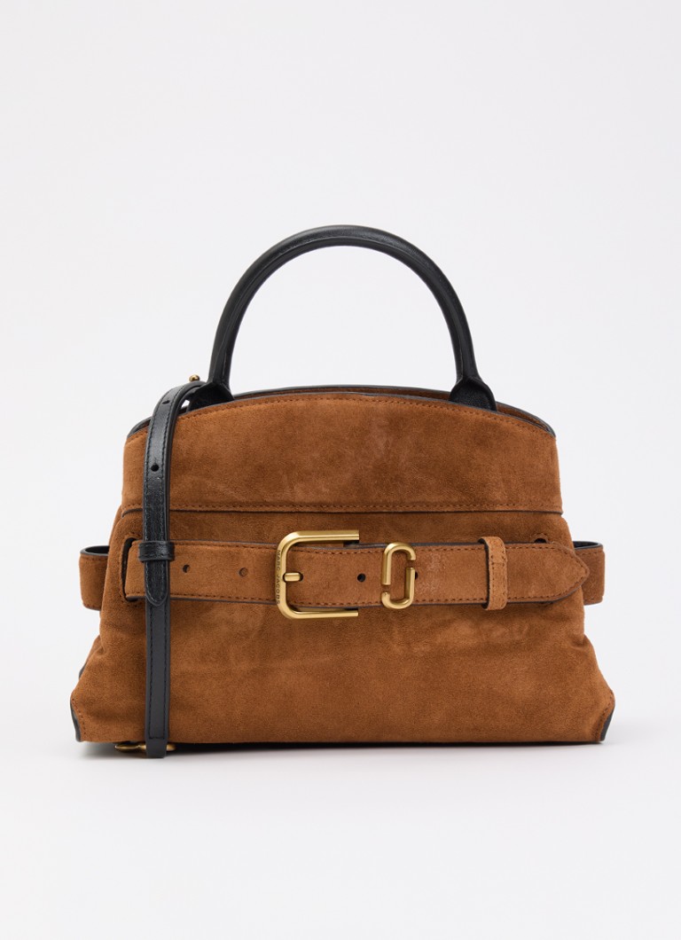 Marc Jacobs Dames The Dakota schoudertas van suède met afneembare schouderriem in de kleur Cognac, maat: 1SZ