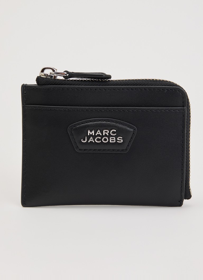 Marc Jacobs Dames The Accordion pasjeshouder van leer in de kleur Zwart, maat: 1SZ