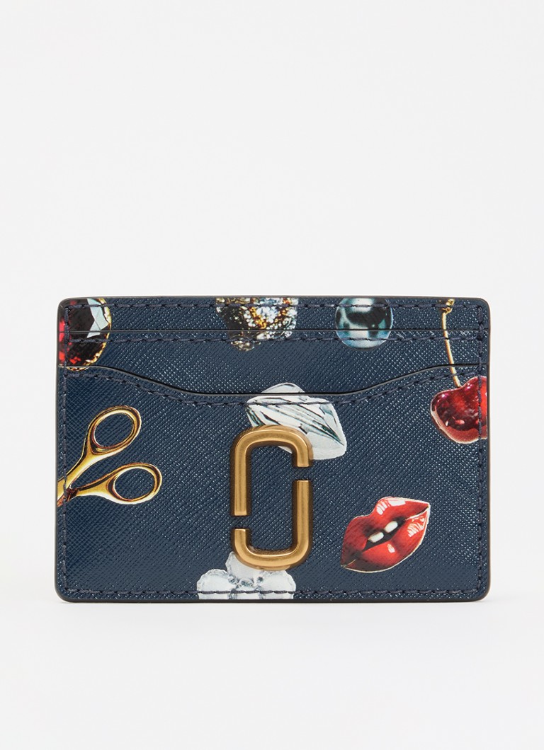 Marc Jacobs Dames The Trinket Utility Snapshot pasjeshouder in de kleur Donkerblauw, maat: 1SZ