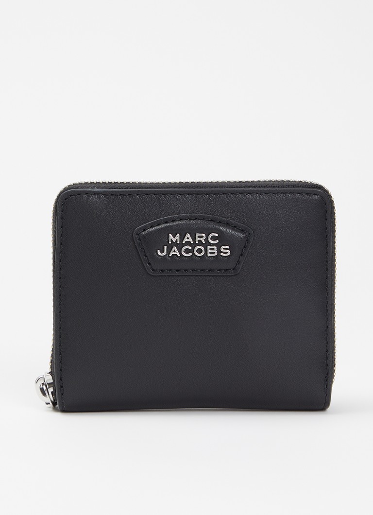 Marc Jacobs Dames The Slim Compact ritsportemonnee van leer in de kleur Zwart, maat: 1SZ
