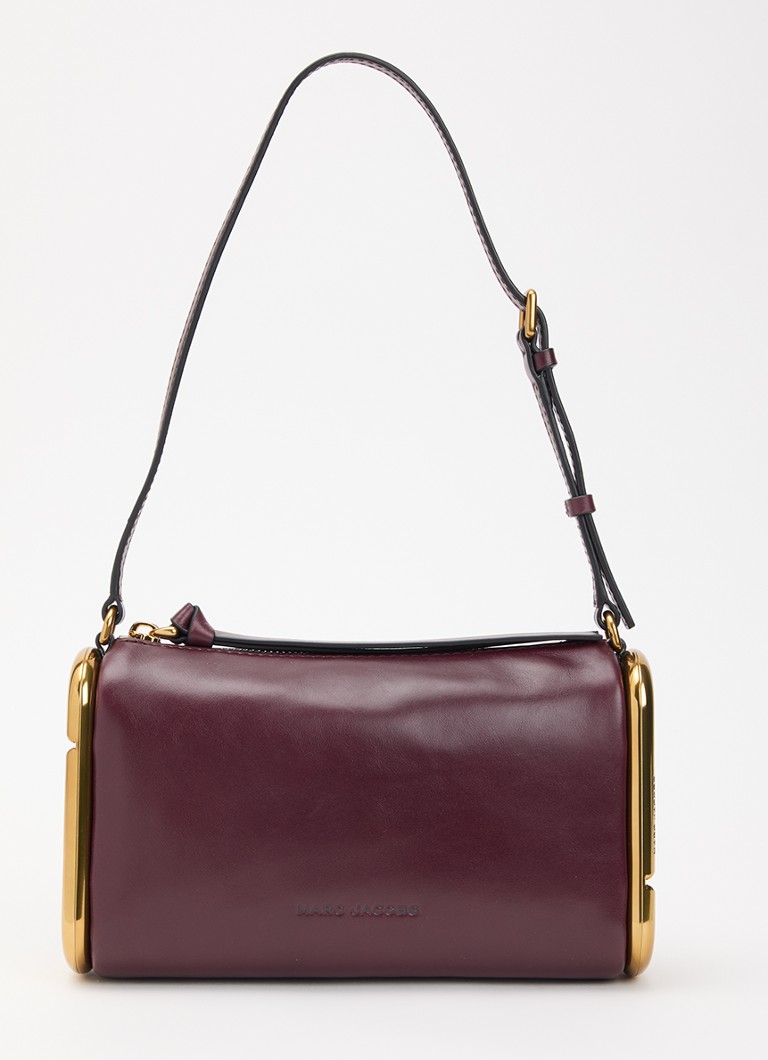 Marc Jacobs Dames Scene Small schoudertas van leer met verstelbare schouderriem in de kleur Aubergine, maat: 1SZ