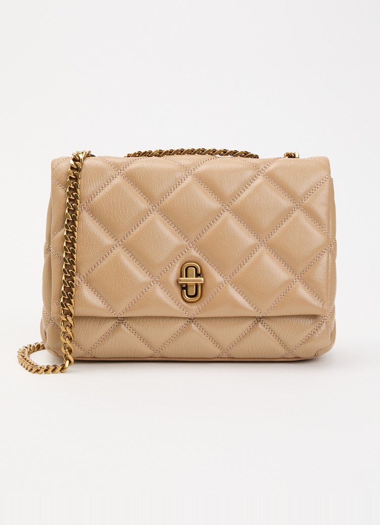 Marc Jacobs Dames The Slim dual schoudertas van leer in de kleur Camel, maat: 1SZ