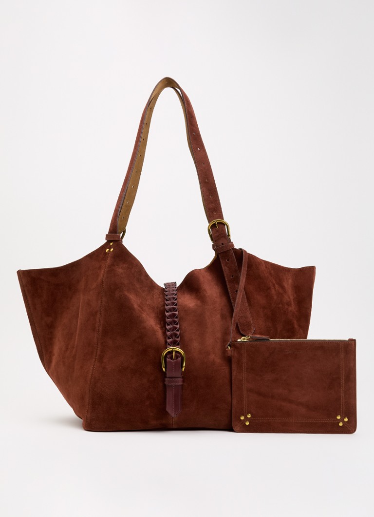 Jérôme Dreyfuss Dames Joseph M shopper van suède met uitneembaar etui