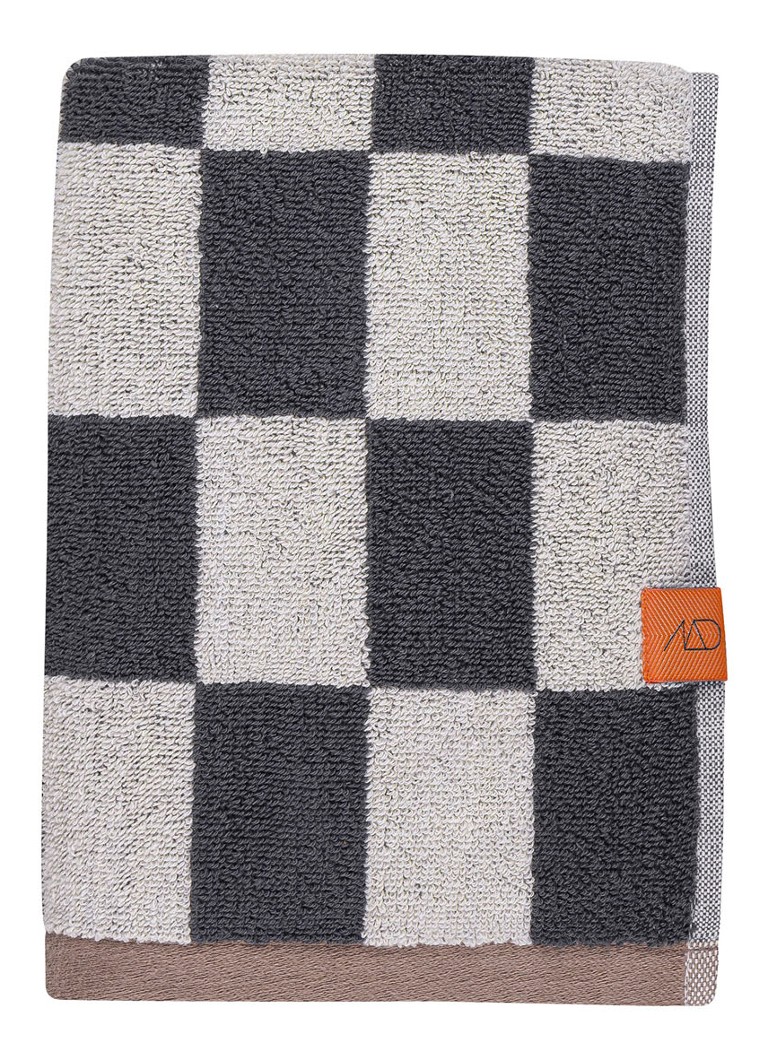 Mette Ditmer Retro gastendoek set van 2 - 550 gr/m2 - 55 x 40 cm Antraciet - Deal