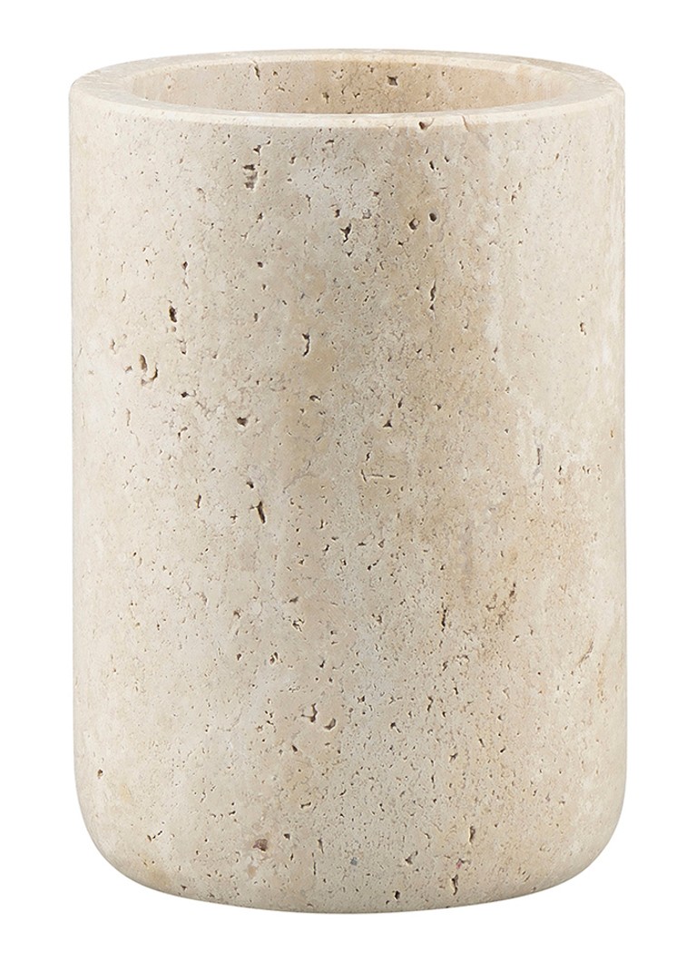 Mette Ditmer Travertine tandenborstelhouder van travertijn Beige - Deal