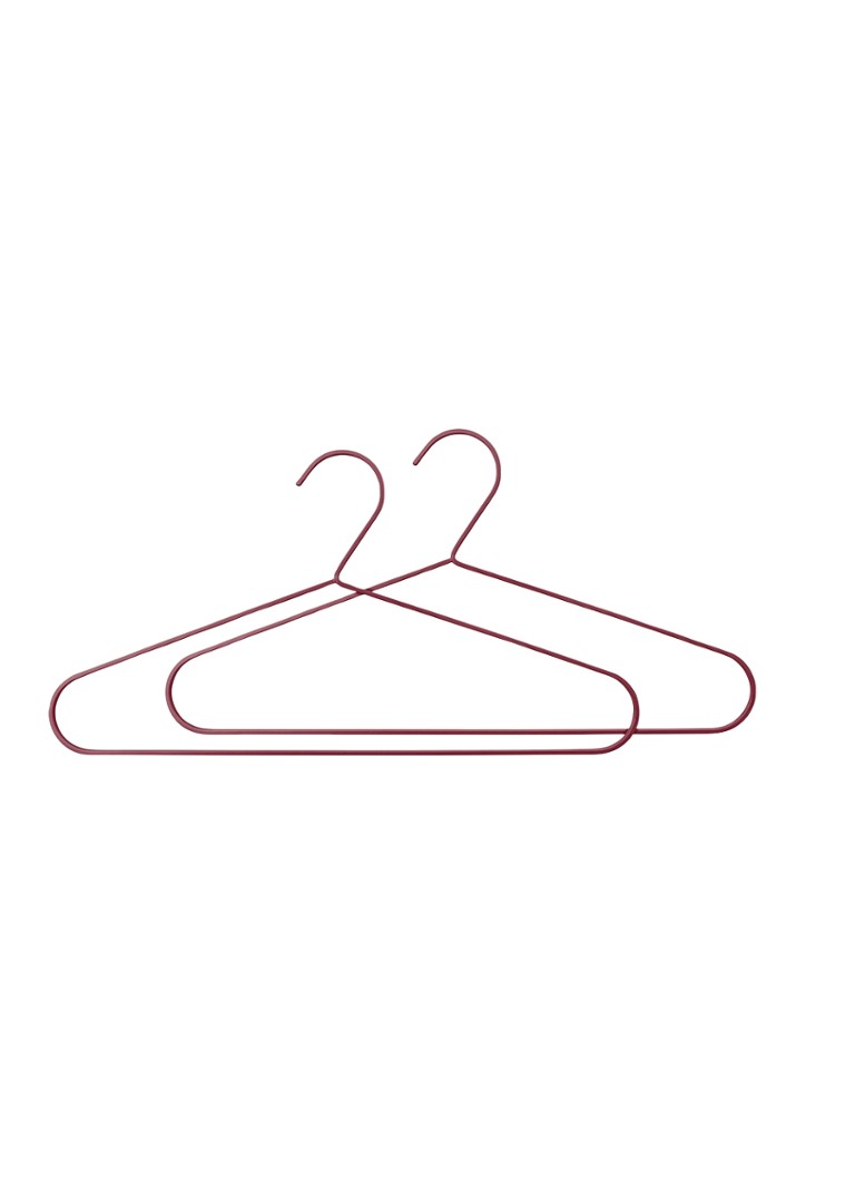 Mette Ditmer Hang-It kledinghanger set van 2 Bordeauxrood - Deal