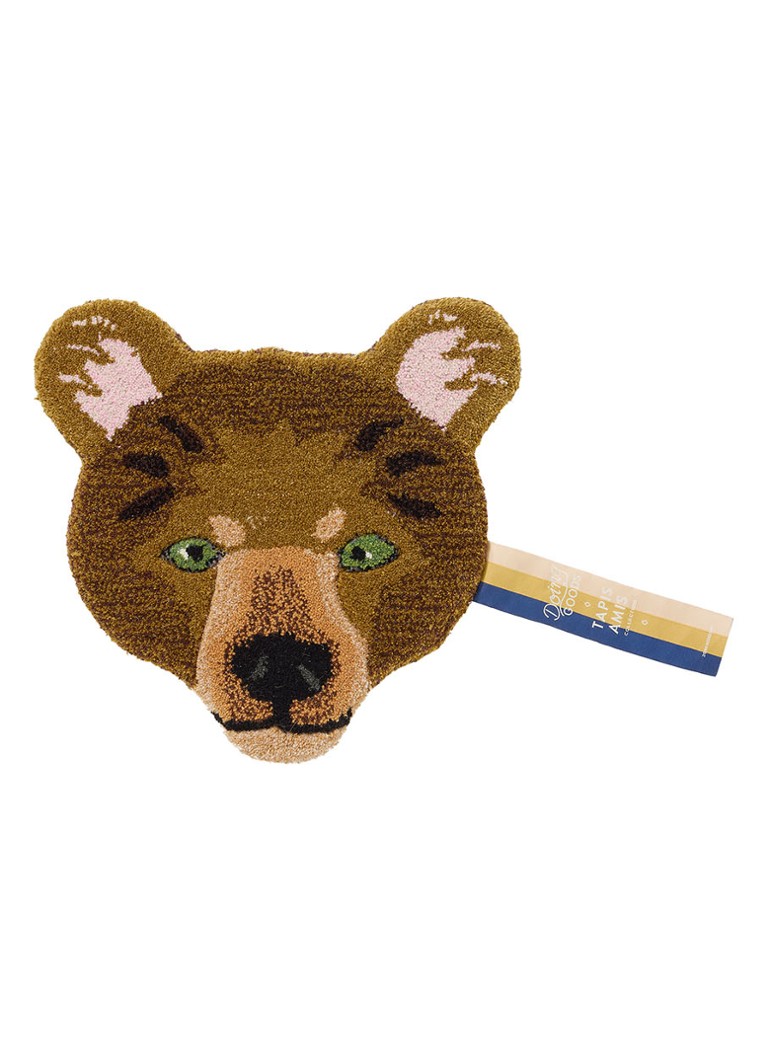 Doing Goods Archie Geruite Beer Dierenkop hanger Bruin - Deal