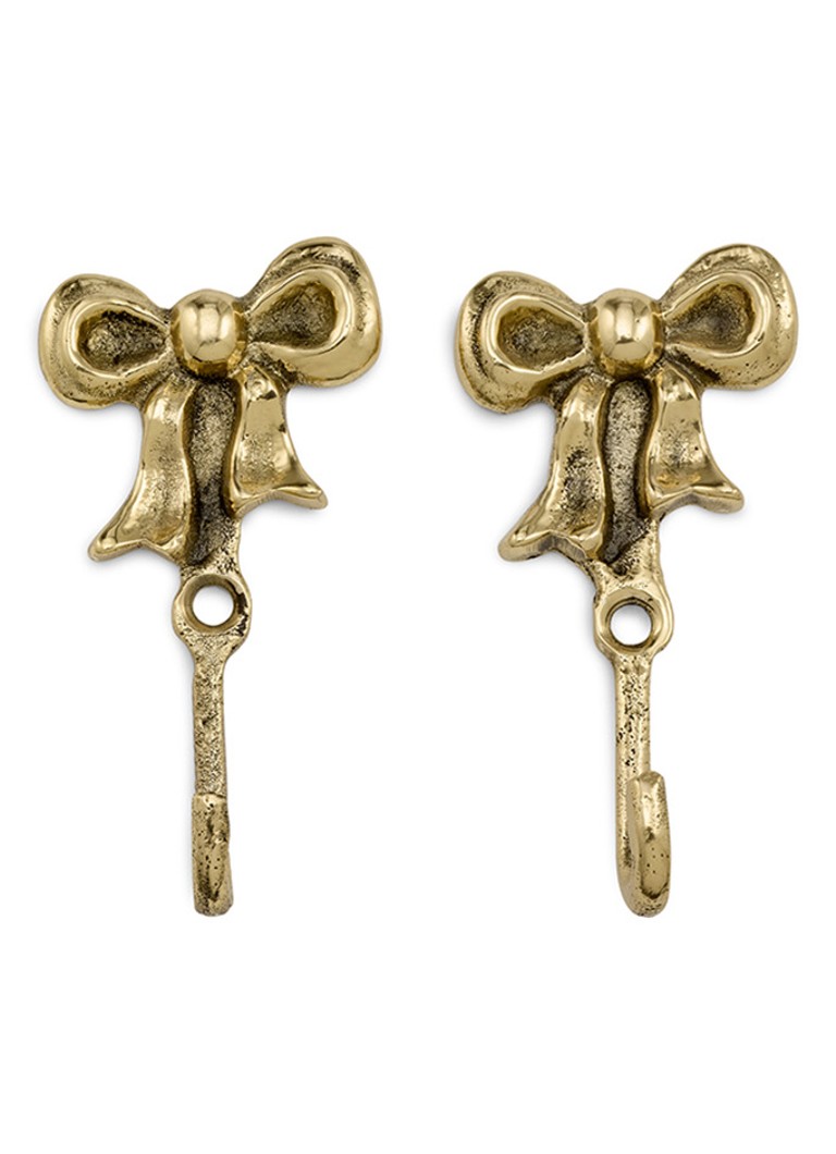 Doing Goods Bowie Bow wandhaak set van 2 Goud - Deal