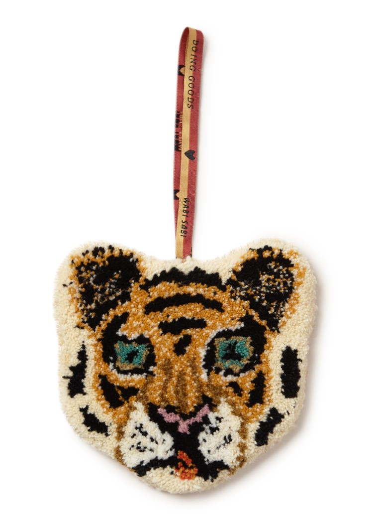 Doing Goods Cloudy Tiger Cub hanger 18 cm Oranje - Deal